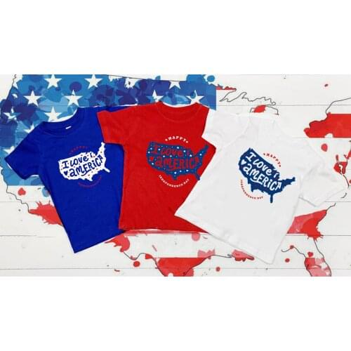 American Sweetheart kids 4th of July shirt Independence day kids t-shirt American girl youth patriotic red white blue shirts