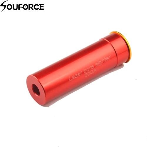 Tactical Laser Bore Sighter 20 GA Cartridge Boresighter Aluminum Red Sighting Sight Boresight Red Copper 20GA with Buttery