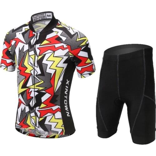 Amur Leopard Bike Riding Ropa Ciclismo Kids Clothing MTB Short Sleeve Cycling Jersey Children Shorts Set Sportwear Suits