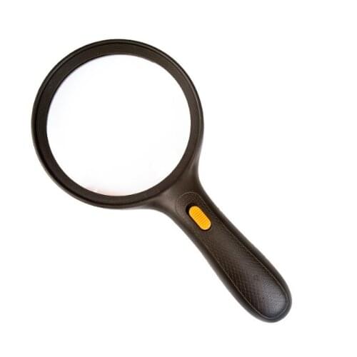 Army Green Magnifying Glass with LED Lights High-definition Reading Old Man Gift Hand-Held Magnifier Pocket Magnifier