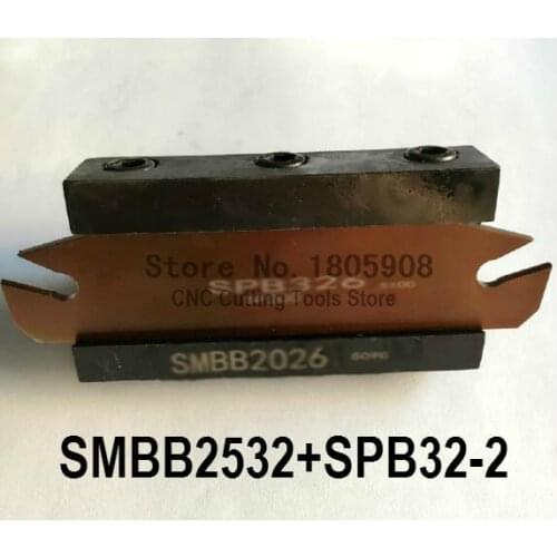 Free Shipping SPB32-2 NC cutter Blade and SMBB2532 CNC turret set Lathe Machine cutting Tool Stand Holder For SP200