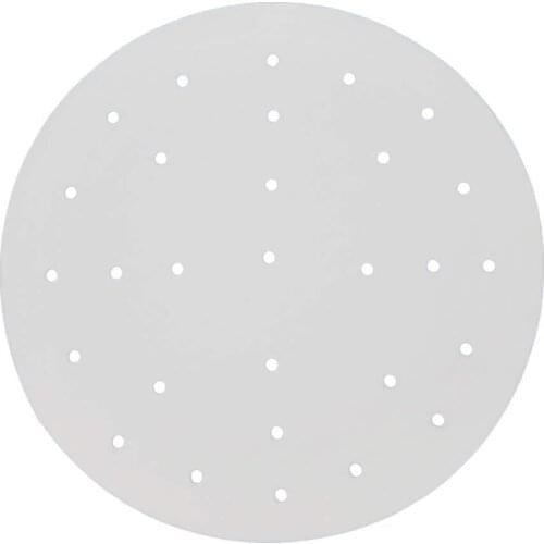 100 Sheets Air Fryer Liner Perforation Baking Parchment Oven Steamer Baking Paper Steamer Paper 7inch Non-stick Steaming Paper