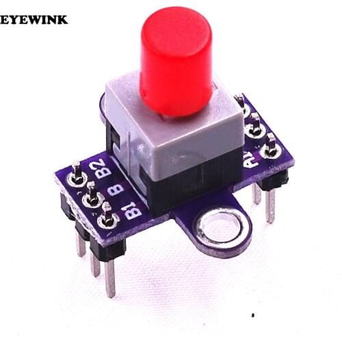 CJMCU-010 Lock Switch Module Board DC 12V Double Row Switch with Self-locking Switch Button