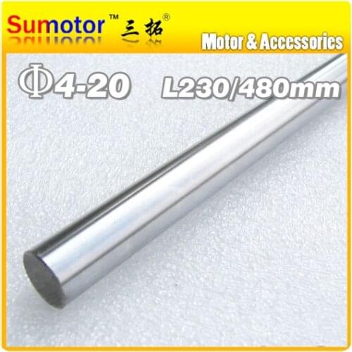 D10 L480 Diameter 10mm Length 480mm 45# Steel shaft Toy axle transmission rod DIY axis Chrome Plated axis for CNC XYZ
