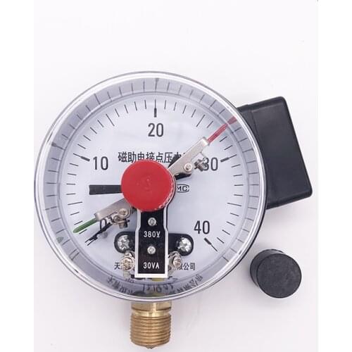 YXC-100 150 electric contact pressure gauge Radial shock resistance magnetic assisted Vacuum negative pressure Hydraulic gauge