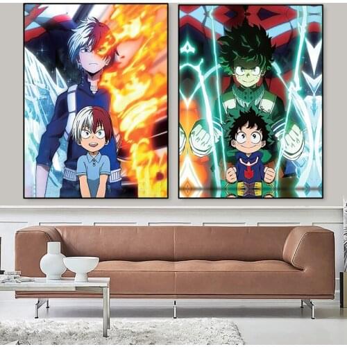 Canvas Painting Wall Art Japanese Anime My Hero Academia Prints and Posters Bedroom Living Room Decoration