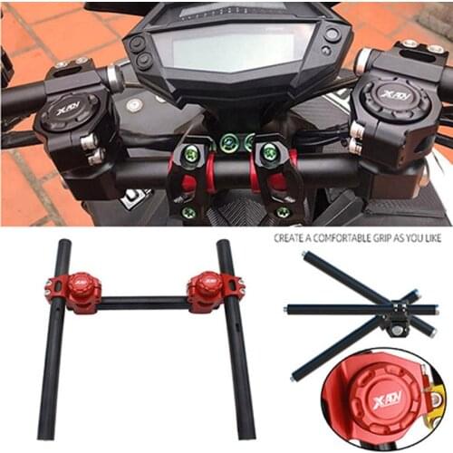 7/8" 22MM or 1-1''8 28MM SEMSPEED Motorcycle Handlebar Riser Mount Clamp Handle Grip Part Kit For YAMAHA T-MAX TMAX 500 530 560