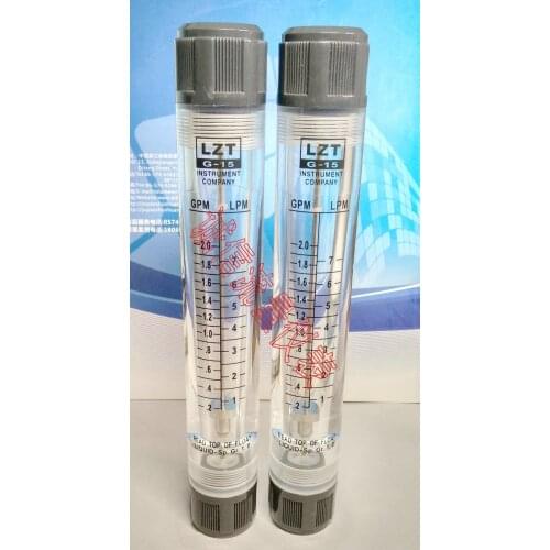LZT-15G Pipeline Flowmeter/Liquid Flowmeter 0.2-2 GPM Gallon, 1-7 LPM L/min
