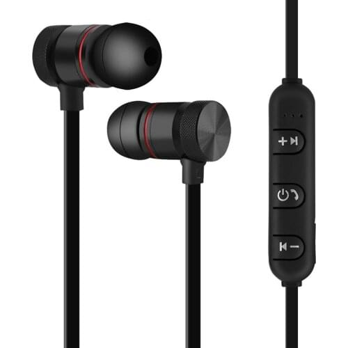 New Bluetooth Earphone Magnetic Wireless Sports Headset Music Earphones With Mic for Smartphone