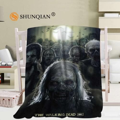 The Walking Dead Blanket Soft DIY Sofa Bed Throw Blanket Kid Adult Warm Custom Blanket 56x80Inch50X60Inch40X50Inch