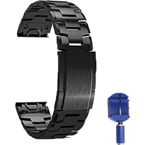 Watchband Strap for Garmin Fenix 5 5X 3 3HR 6X 6 Pro S60 MK1 Watch Quick Release Titanium Alloy Easyfit Wrist 26 22MM Band Strap