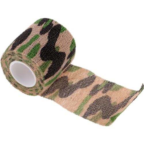 2" 14.8ft Stretch Self-adhesive Camo Tape Stealth Wrap for Photography Hunting Camping Gear