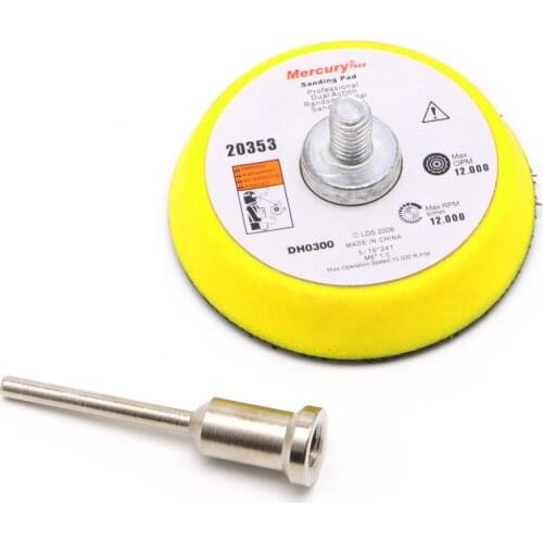 2" Mix Grit Sander Disc 3mm Shank Sanding Polish Polishing Pad Backer Plate Hot