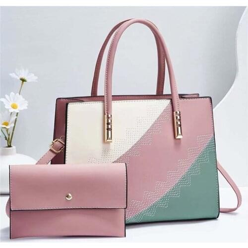 Handbags The New Fashion Splicing Package European and American Atmosphere Shoulder Messenger Western Style Bag DL096 35