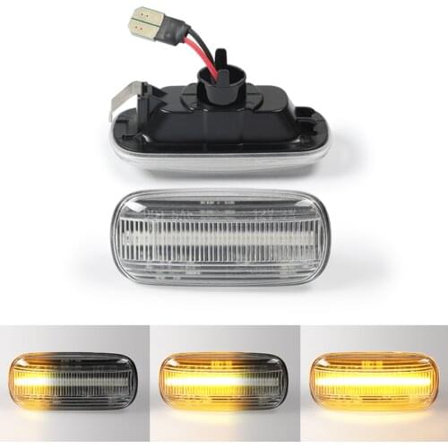 For Audi A3 S3 8P A4 S4 RS4 B6 B7 A6 S6 RS6 C6 05-08 Dynamic Turn Signal Lights LED Side Marker Fender Sequential Indicator Lamp