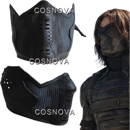 In the stock Winter Soldier James Cosplay Latex Mask Halloween Carnival Cosplay Props