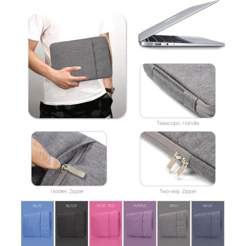 Waterproof Laptop Bag 11 12 16 13 15 Inch Case For MacBook Air Pro 2020 2019 Mac Book Computer Fabric Sleeve Cover Accessories