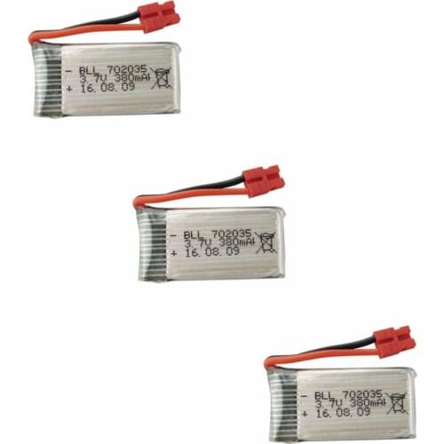 RC spare parts 3PCS 3.7V 380mah LiPo battery for SYMA X5A-1 X15 X15C X15W remote control Quadcopter Helicopter