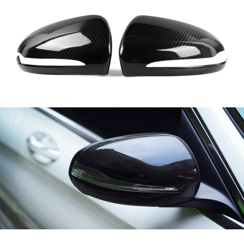 100% Carbon Fiber Car Side Rearview Mirrors Cover Caps For Mercedes Benz W205 W222 S550 S600 S63 2015 2016 2017 2018 2019 LHD