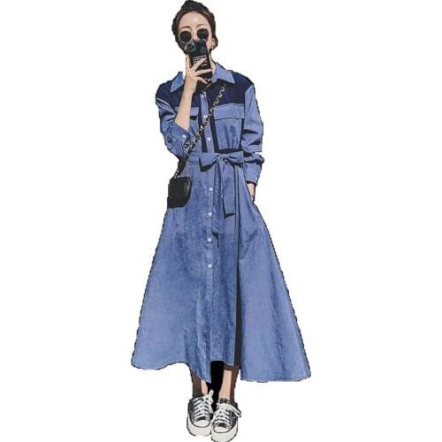 Ladies Dress Design Sense Niche Spring 2021 New Mid-Length Was Thin Temperament Female French Shirt Dress Women Vestidos E490