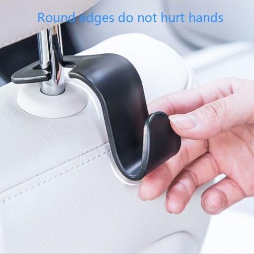 1pcs Car Seat Back Hook Universal Portable Car Accessories Interior Hanger Holder Storage for Car Bag Purse Cloth Decoration