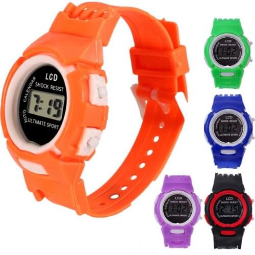 1 Pc Electronic Children Watch LCD Smart Silicone Electronic Watch Cartoon Children Digital Watch Boys Girls Sports Watch Gift