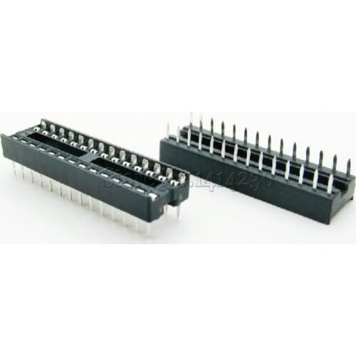 10Pcs 28pin DIP IC sockets Adaptor Solder Type 28 pin DIP-28