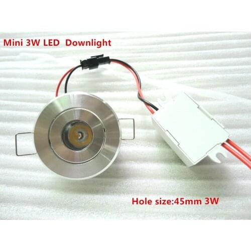 10pcs Recessed LED Ceiling Downlight Spotlight Lamp Bulb Light High Lumins 3W 1W Pure/Cool / Warm White 85-265V