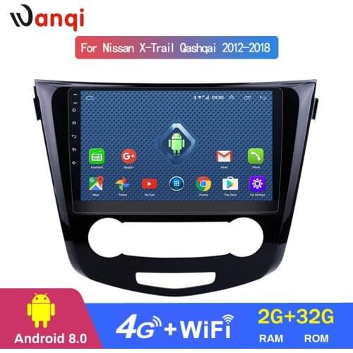 4G 3G WIFI All Netcom 10.1 inch Android 8.0 2+32G Car DVD GPS For Nissan qashqai X-Trail 2012-2018 Navigation System support SWC