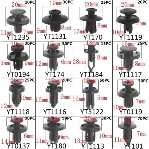 620 Pcs Fastener Clips Mixed Car Fasteners Door Trim Panel Auto Bumper Retainer
