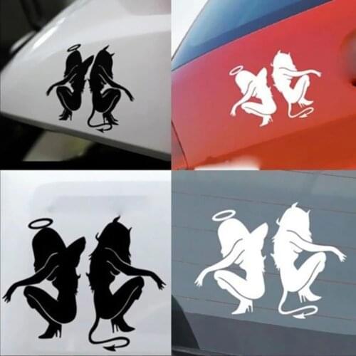 Angels and Demons Car Body Styling Sticker Removable Waterproof Car Sticker Truck Lighting Car Styling Exterior Accessories