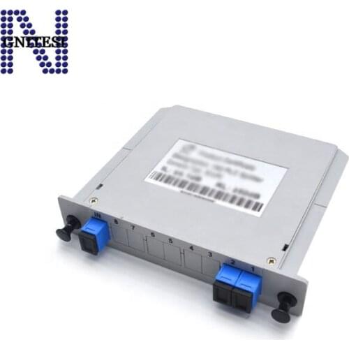Free shipping 5pcs 1*2 SC UPC Splitter Box With SC 1*2 PLC Optical Fiber Splitter Cassette Box