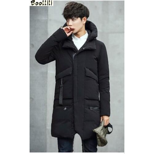 Boollili Fashion Winter White Duck Down Coat Male Plus Size Jackets Warm Hooded Coats Mens Down Jacket Chaqueta Hombre