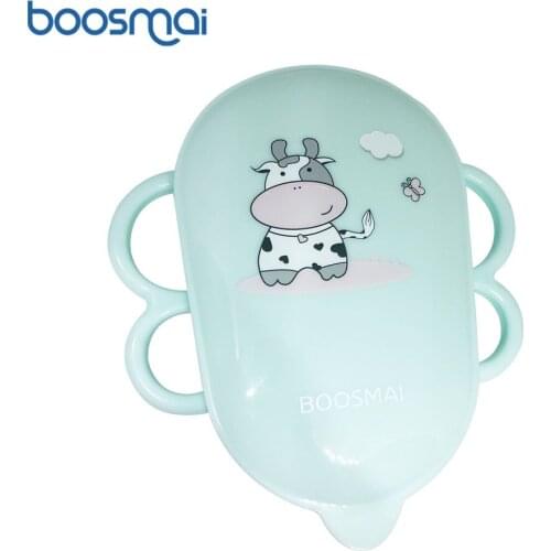 Baby Solid Feeding Box Cow Pattern Kids Bowl For Food Storage With Lid Baby Cartoon Lunch Box Tableware Fruit Food Container