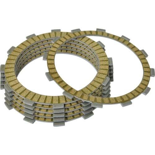 6pc Motorcycle Friction Clutch Plates for Honda CB400 Super Four CB400S CBR600 F CB400F CBR600F Hurricane Motorbike Engine Parts