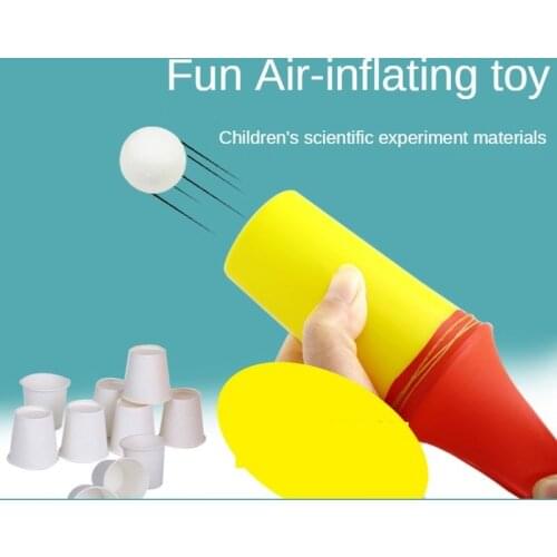 Creativity Fun Science DIY Air Cannon Experimental Toy Technology Small Production Parent-child Handcraft Puzzle Game Kids Gifts