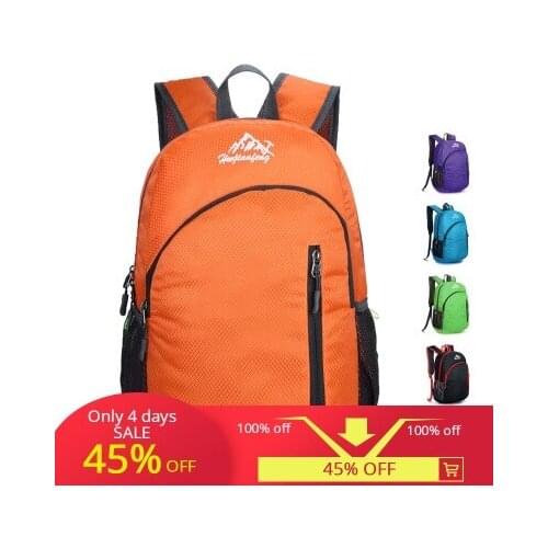HUWAIJIANFENG ultra-light skin package travel foldable backpack multi-function portable for outdoor sports