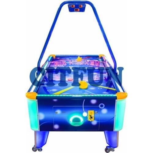 Coin Operated air hockey with top metal box;Game center hottest air hockey table game machine for sale CIT-DMP14B
