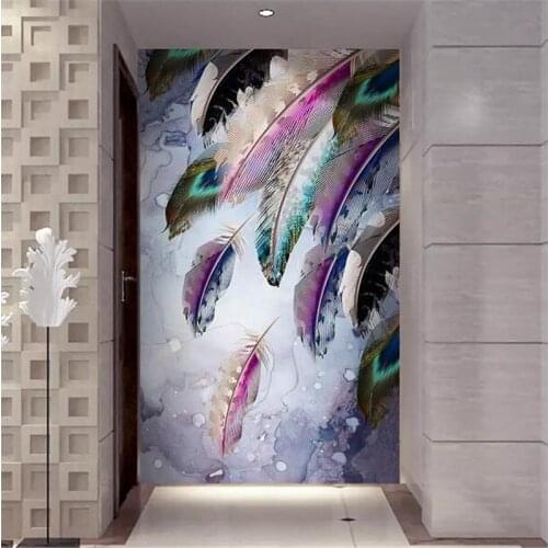 Beibehang Custom wallpaper 3d living room murals serenity Zhiyuan bamboo porch aisle wall papers home decor mural papel de pared