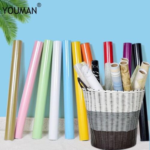 Wallpapers Youman Self Adhesive New Pearlescent DIY Decorative Film Wallpaper Sticker Wardrobe Kitchen Cabinet PVC Waterproof