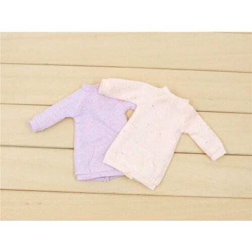 Clothes For 1/6 Blyth High-Necked Sweater Pink & Light Purple Two Colors For Choose