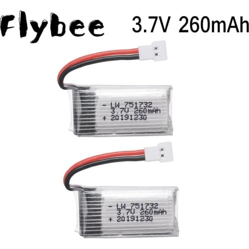 Original H36 Battery 3.7V 260mAh For Furibee F36 NH010 H36 Eachine E010 E011 E012 E013 RC Quadcopter Parts 3.7v Lipo Battery