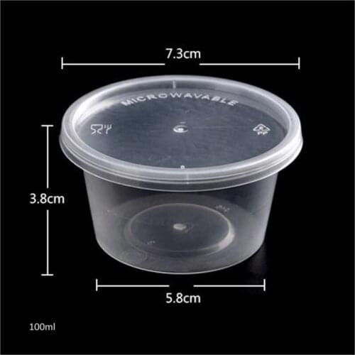 Gift Bag Easter 100pcs/lot-4oz-7.3x5.5x4cm 100ml Food Grade Pp Seasoning Box Disposable Tasting Cup Sauce Take-out Packaging