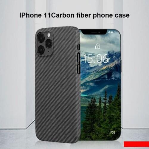 Full Coverage Pure Carbon Fiber Phone Case For iPhone11 11Pro 11Promax Ultra-Thin Carbon Fiber Phone Case Cover for iPhone