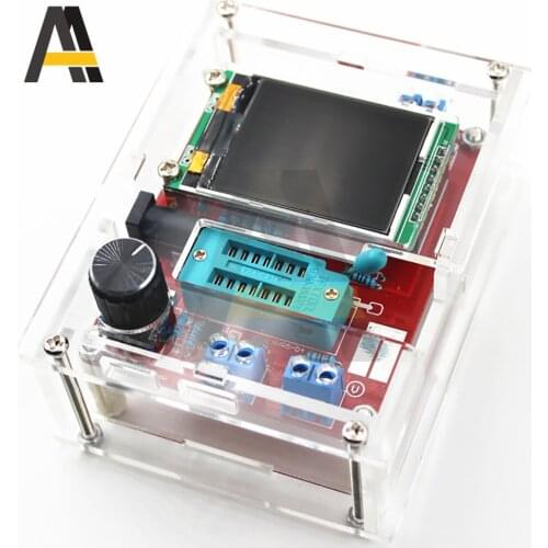 Transparent Acrylic Case Shell Housing For Mega328 M328 Transistor Tester Capacitance ESR Meter DIY Kit