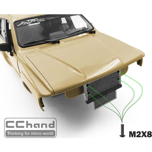 Water can cooling plate heat sink for RC4WD 4RUNNER body + TF2 chassis 1/10 rc car toy