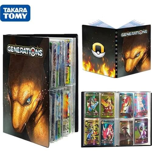 TAKARA TOMY 240Pcs Pokemon Cards Album Book cool Cartoon Anime Pokemons Collection Toy Game Card GX VMAX EX Holder Folder Toys