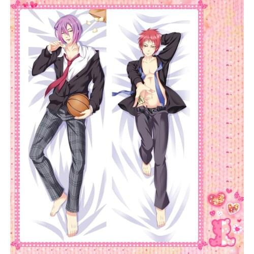 Japanese Anime Cartoon Kuroko No Basketball Peach Skin 2 Way Double sided hugging Pillow Case Pillow Cover Pilllowcase 79024