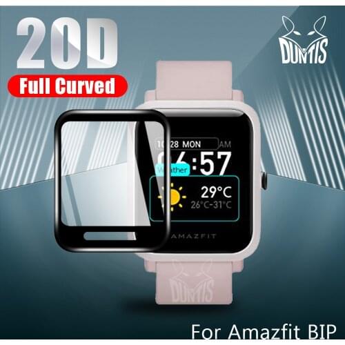 20D Curved Edge Protector for xiaomi Huami Amazfit Bip S Gts soft screen protector accessories film Amazfit Bip Lite 1s 2s