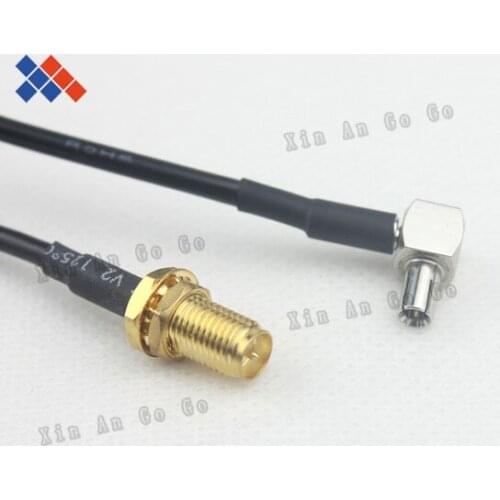 RP-SMA female to TS9 right angle for ZTE 3G modem by EMS or DHL pigtail cable